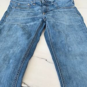 Rag and Bone medium blue wash skinny jeans
